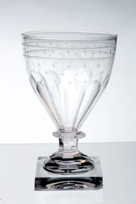 Rummer that was used to serve beer at Mount Vernon. MVLA.