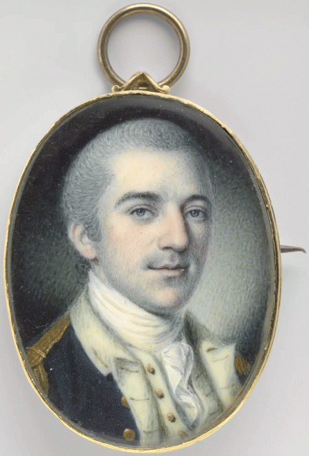 John Laurens, Charles Wilson Peale, 1780, Watercolor on ivory, National Portrait Gallery, Smithsonian Institution, Conserved with funds from the Smithsonian Women's Committee.