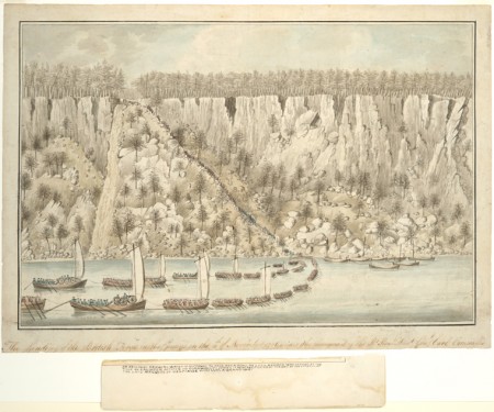 Landing of British Forces near Fort Lee