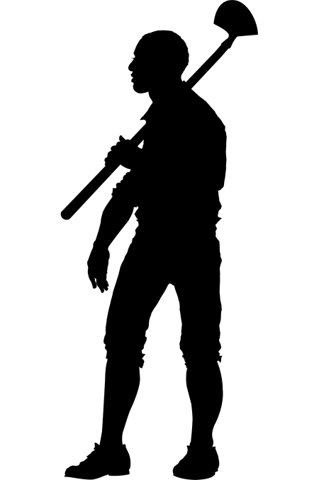 We rarely know what 18th-century enslaved individuals looked like. This silhouette, based on the very few physical descriptions we have, is meant to represent Davy Gray who worked as an overseer while in bondage at Mount Vernon (MVLA)