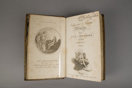 The Sentimental and Masonic Magazine, Vol. I, William Folds, 1792, MVLA [W-391/A]