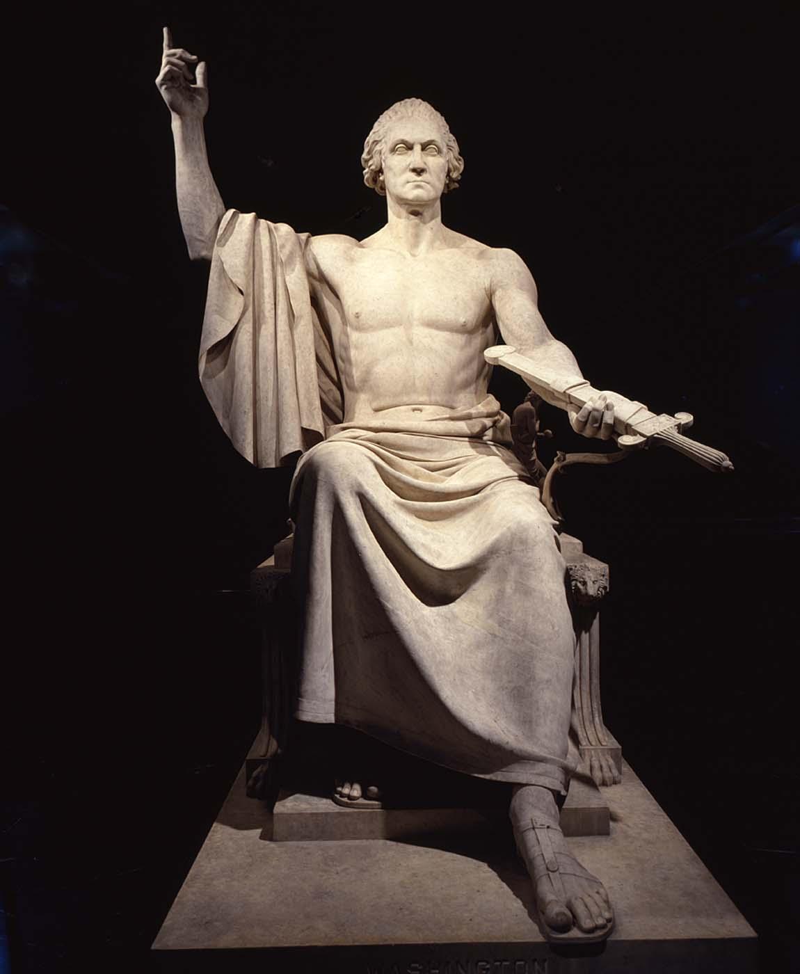 Sculpture of George Washington by Horatio Greenough (Smithsonian)