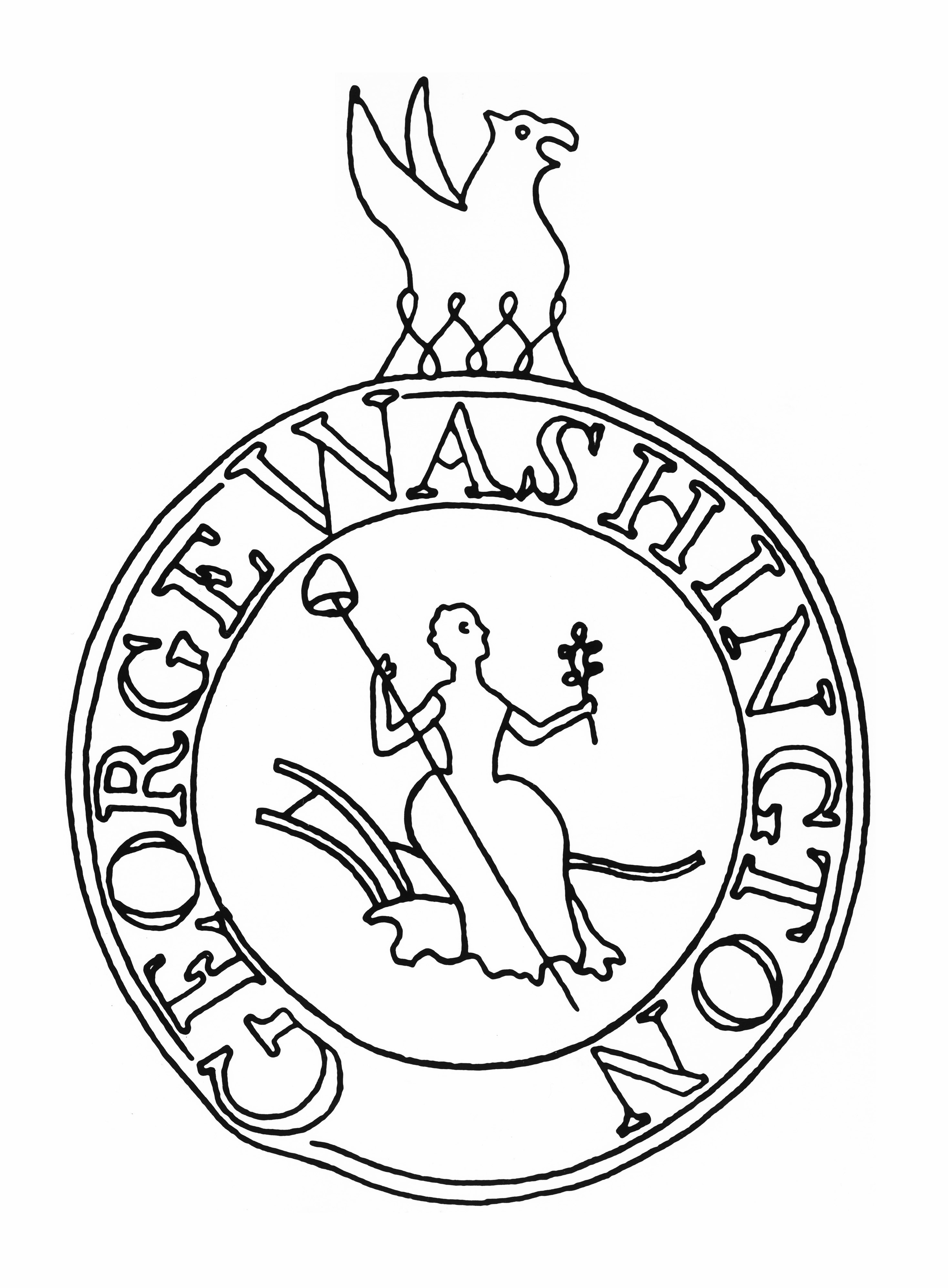 line art of washington's watermark