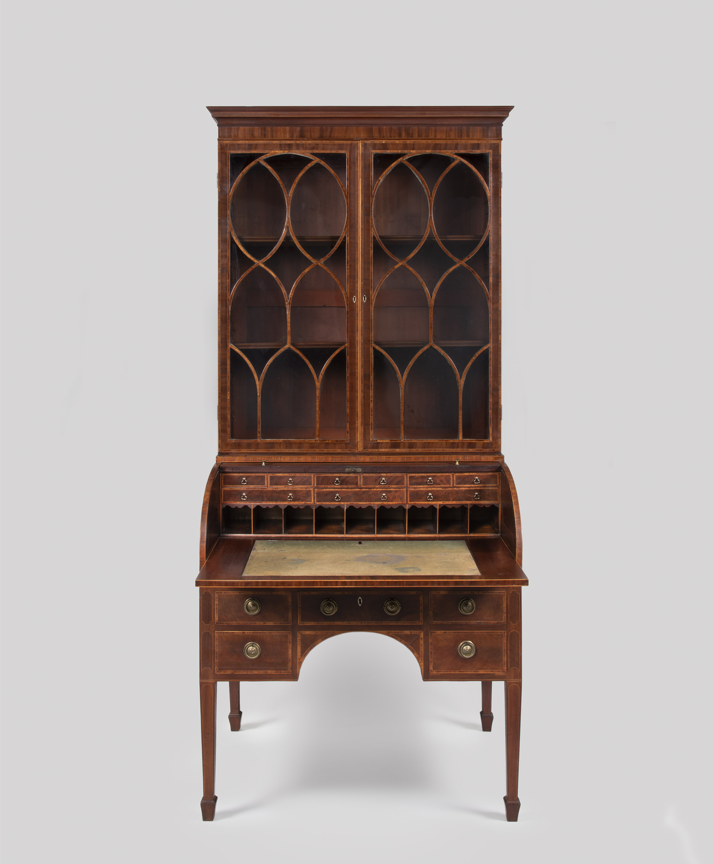 writing table and book shelf