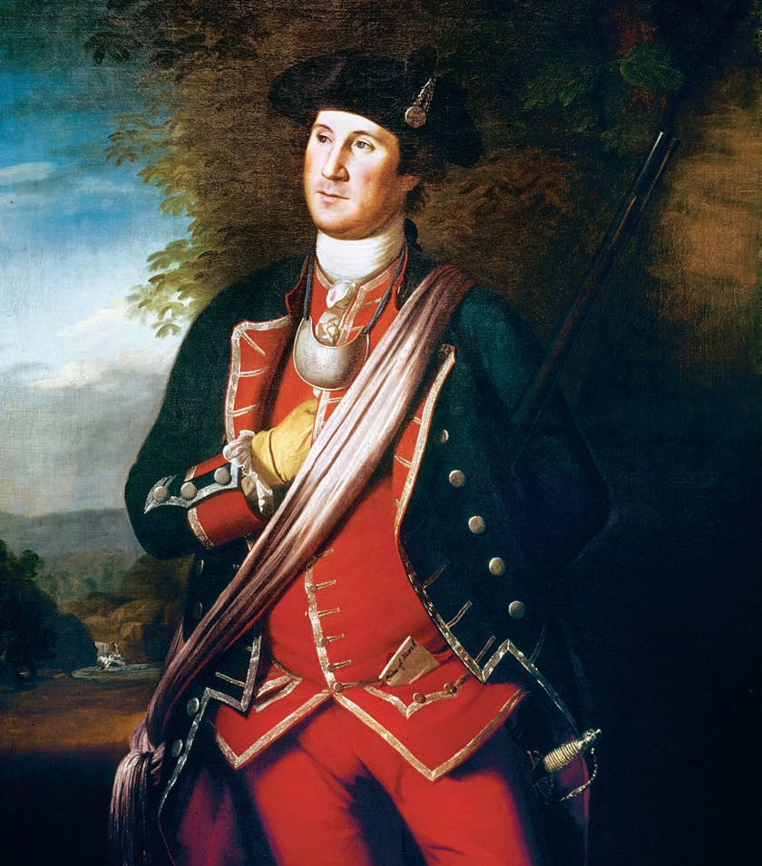 George Washington as a colonel in the Virginia militia 