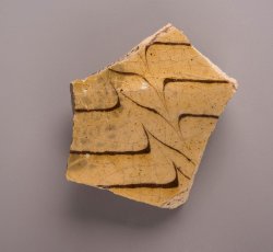 Staffordshire slipware trailed and combed dish or plate.