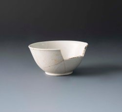 White salt glaze stoneware teabowl.