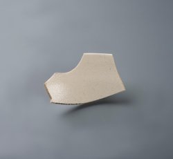 White salt glaze stoneware teabowl.