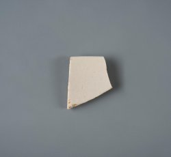 White salt glaze stoneware teabowl.