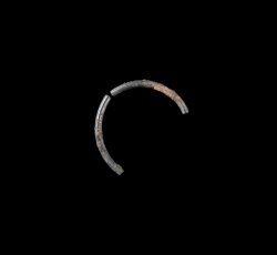 Partial tinned singleton button, small. 