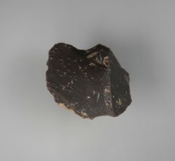 Gray flint/chert core with cortex.