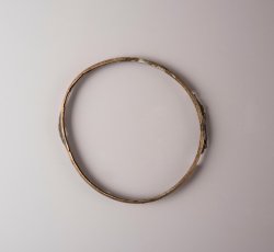 Copper alloy box lid frame with hinge. 