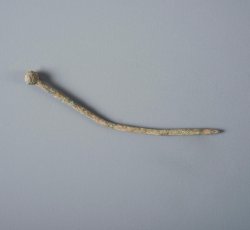 Small straight pin with handmade head