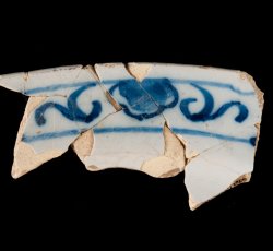 Tin-glazed earthenware plate.