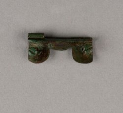 Copper alloy book clasp hinge.