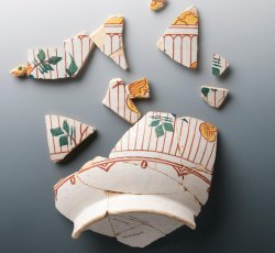 Polychrome tin-glazed earthenware punch bowl.