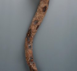 Large spike or dog nail.