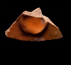 Coarse earthenware vessel.