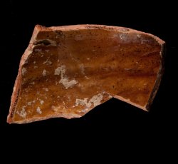 Coarse earthenware vessel.