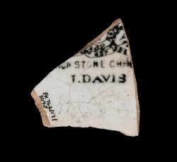 Ironstone/white granite vessel with maker's mark.