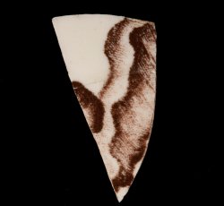 Brown transfer printed creaware.