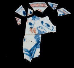 Imari porcelain saucer.