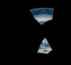 Canton porcelain platter.
