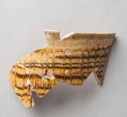 Staffordshire slipware trailed and combed cup.