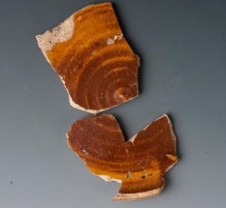 North Midlands/Staffordshire slipware hollowware BASE A.
