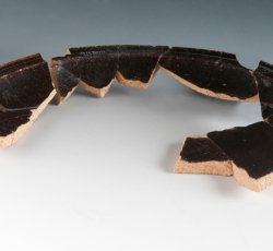 North Midlands/Staffordshire slipware saucer.