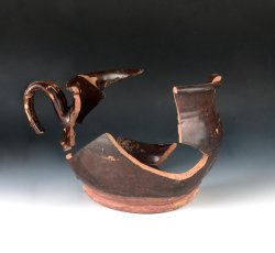 North Midlands/ Staffordshire slipware small chamber pot.