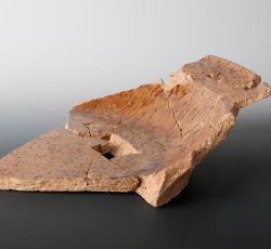 Manganese mottled earthenware milk pan.