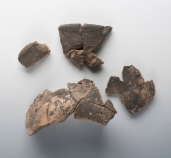 Decorated colonoware bowl.