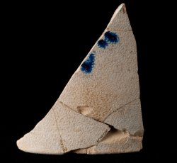 American gray stoneware hollow vessel.