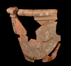 Post-Medieval, London-area redware water cooler.