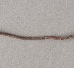 Large straight pin with handmade head.