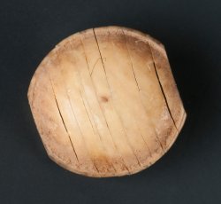 Bone button with shank.