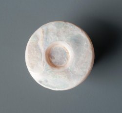 Shell sleeve button (or cufflink) inlay.