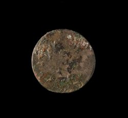 Copper alloy, flat disc button.