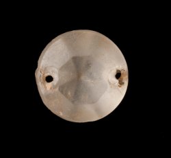 Colorless paste jewel.