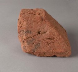 Handmade water table brick corner.