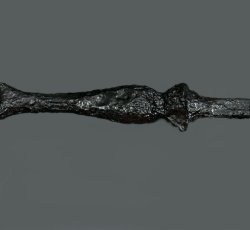 Iron, two-tigned fork.