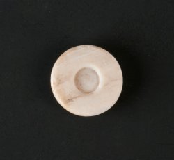 Shell sleeve button (or cufflink) inlay.
