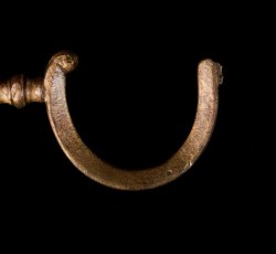 Copper alloy hook.
