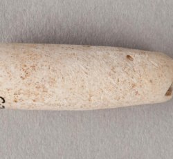 Rounded tobacco pipe mouthpiece.