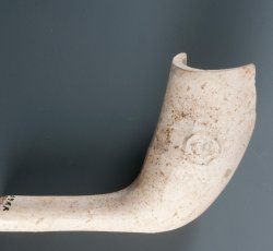 Tobacco pipe bowl marked with ÒCBÓ in a cartouche.