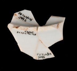 Overglaze polychrome, molded porcelain vessel.