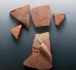 Post-medieval, London-area redware large storage vessel.