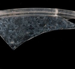 Glass salver or stemmed tray used to serve desserts.