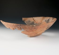 Colonoware milk pan.